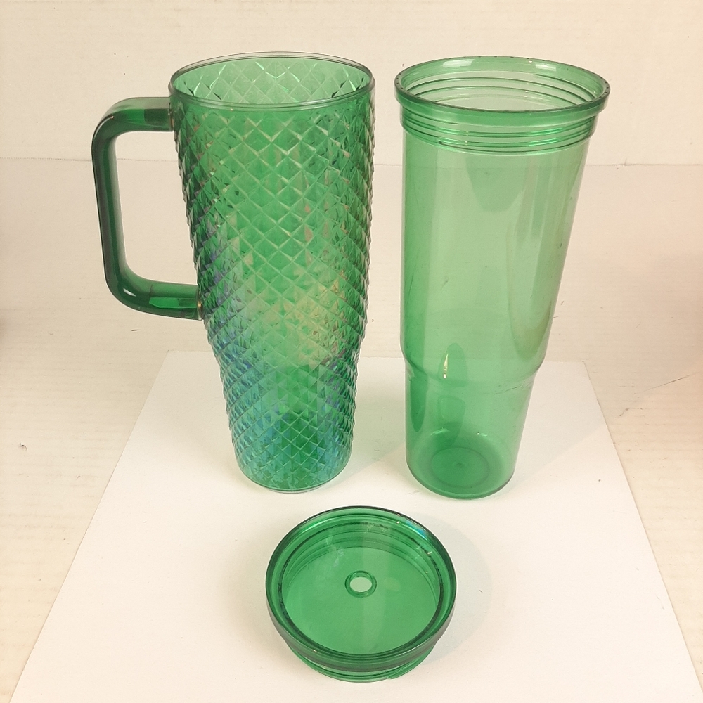 🔥Green 30oz Travel Tumbler with RemovableCup and Lid K2